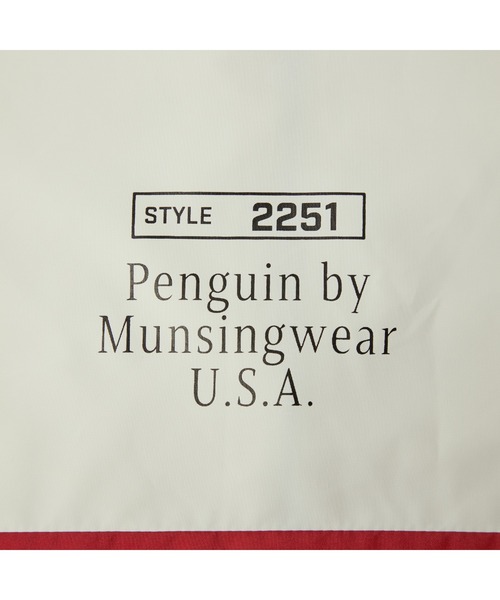 penguin BY MUNSINGWEAR（ペンギン バイ マンシングウェア）の「60’S NYLON JACKET（ナイロンジャケット・メンズ・ホワイト×ブラック/ブラック系その他・M/XL/L）」の10枚目の写真