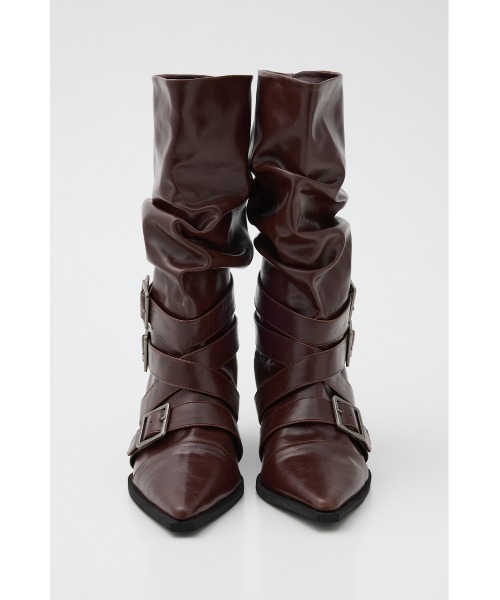 BELT POINTED ロングブーツ（ブーツ）｜LAGUA GEM（ラグアジェム）の