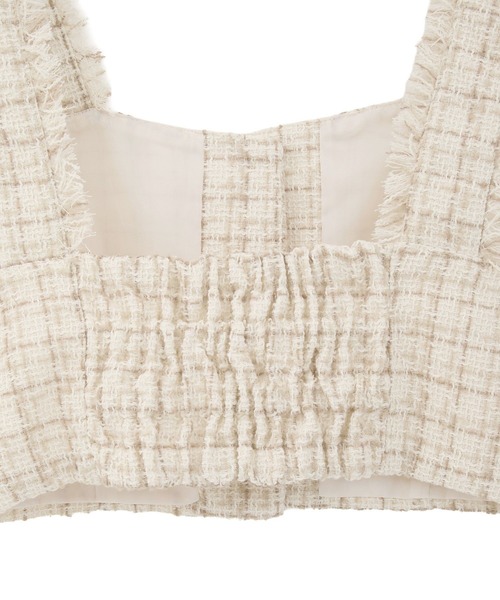 セール】フリンジツイードビスチェ（ベスト）｜earth music&ecology