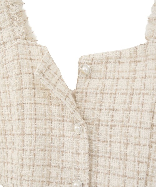 セール】フリンジツイードビスチェ（ベスト）｜earth music&ecology