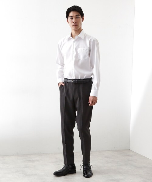 THE SHOP TK （ザ ショップ ティーケー ）の「ドレスオックスシャツ（ビジネスシャツ・メンズ・オフホワイト/ブルー系その他4/サックスブルー・04/03/02/01）」の5枚目の写真