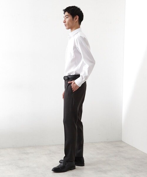 THE SHOP TK （ザ ショップ ティーケー ）の「ドレスオックスシャツ（ビジネスシャツ・メンズ・オフホワイト/ブルー系その他4/サックスブルー・04/03/02/01）」の6枚目の写真