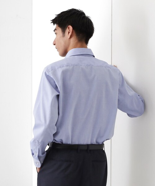 THE SHOP TK （ザ ショップ ティーケー ）の「ドレスオックスシャツ（ビジネスシャツ・メンズ・オフホワイト/ブルー系その他4/サックスブルー・04/03/02/01）」の8枚目の写真