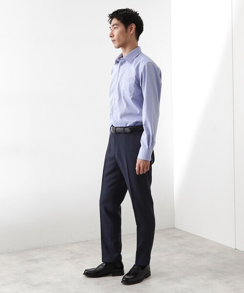 THE SHOP TK （ザ ショップ ティーケー ）の「ドレスオックスシャツ（ビジネスシャツ・メンズ・オフホワイト/ブルー系その他4/サックスブルー・04/03/02/01）」の10枚目の写真