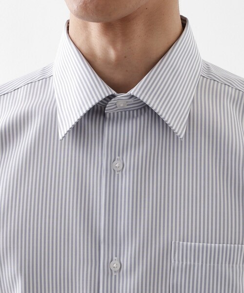 THE SHOP TK （ザ ショップ ティーケー ）の「ドレスオックスシャツ（ビジネスシャツ・メンズ・オフホワイト/ブルー系その他4/サックスブルー・04/03/02/01）」の19枚目の写真