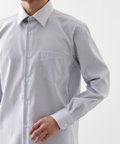 THE SHOP TK （ザ ショップ ティーケー ）の「ドレスオックスシャツ（ビジネスシャツ・メンズ・オフホワイト/ブルー系その他4/サックスブルー・04/03/02/01）」の21枚目の写真