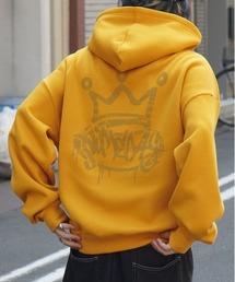 ILL'S（イルズ）の「ビッグシルエット フェード8ボール / クラウン バックプリントパーカー フーディー ユニセックス（パーカー）」