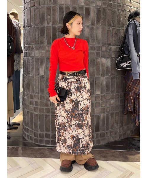 JEANASIS（ジーナシス）の「アソートレオパードペンシルスカート/594943（スカート・レディース・ベージュ系その他/レッド/ブラック・FREE）」の22枚目の写真