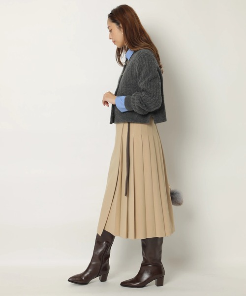 ジャスグリッティー　サイドプリーツミディスカート サイドプリーツミディスカート（スカート）｜JUSGLITTY（ジャス
