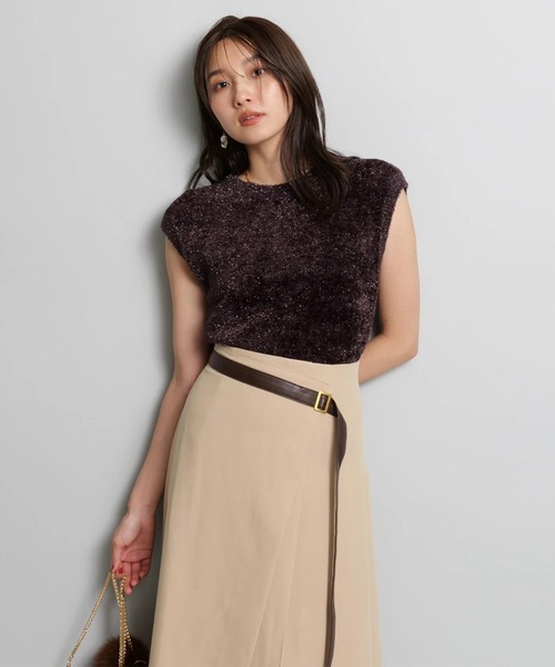 サイドプリーツミディスカート（スカート）｜JUSGLITTY（ジャス