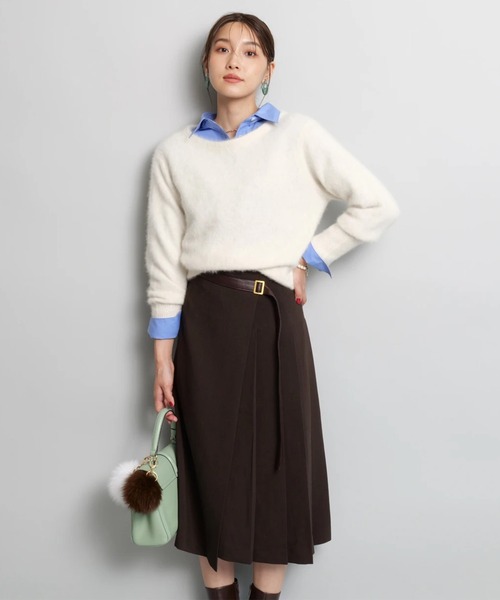 サイドプリーツミディスカート（スカート）｜JUSGLITTY（ジャス