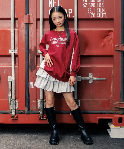 algy（アルジー）の「ボリュームソールロングブーツ（ブーツ・キッズ・ブラック・23.5/22.5/24/23）」の3枚目の写真