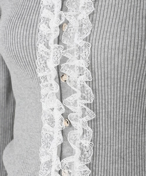 2025秋冬新作 レースフリルニット（ニット/セーター）｜MISCH MASCH