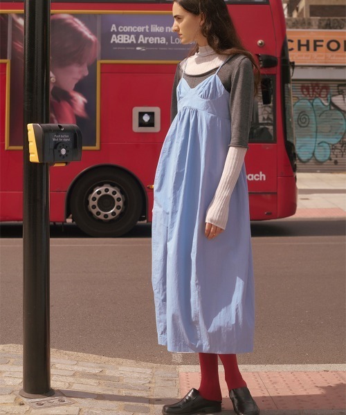 TELOPLAN(テーロプラン)の「【TELOPLAN】Ying Dress /インドレス(ワンピース・レディース・ブラック/ブルー・ONE SIZE)」の1枚目の写真