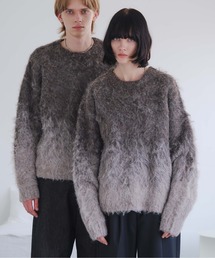 GRADIENT WOOL-BLEND KNIT/グラデーションウールブレンドニット