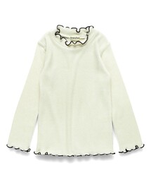 BRANSHES | ラメ無地 / ボーダーテレコ長袖Tシャツ(Tシャツ/カットソー)