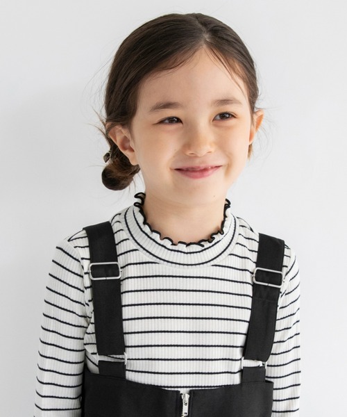 BRANSHES（ブランシェス）の「ラメ無地 / ボーダーテレコ長袖Tシャツ（Tシャツ/カットソー・キッズ・グレー/その他/アイボリー・110/150/90/80/100/130/140/120）」の14枚目の写真