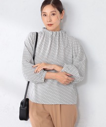 GALLORIA（ギャローリア）の「洗濯機で洗える　ギャザーネックブラウス（シャツ/ブラウス）」