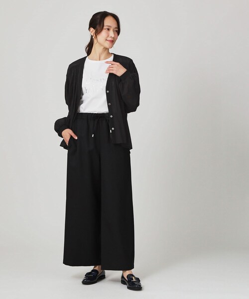 【手洗い可】エアリーなシャツ風カーディガン