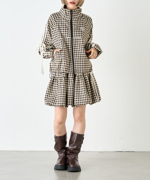 w closet（ダブルクローゼット）の「チェックラインバルーンスカパン（スカート・レディース・ブラック/レッド・FREE）」の15枚目の写真