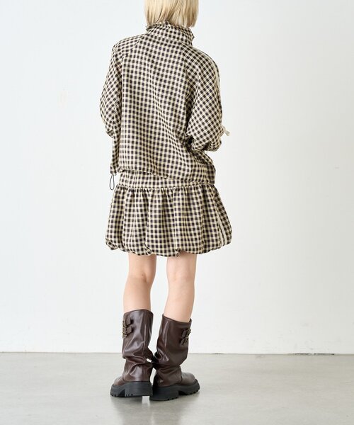 w closet（ダブルクローゼット）の「チェックラインバルーンスカパン（スカート・レディース・ブラック/レッド・FREE）」の17枚目の写真