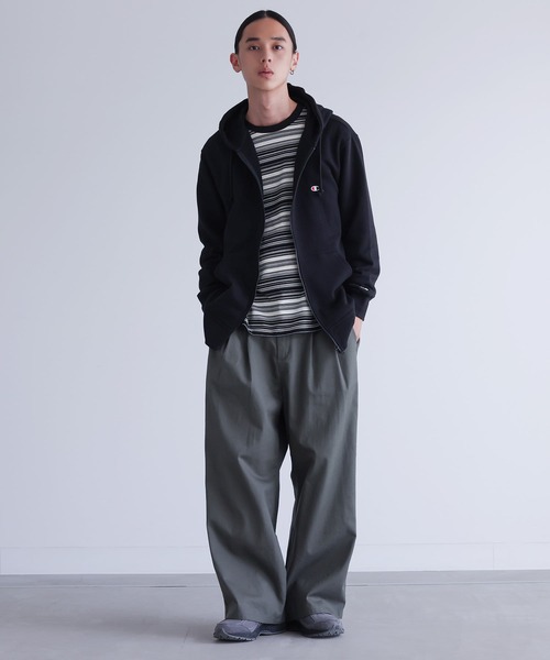 MDR(エムディアール)の「マルチボーダーロンT(Tシャツ/カットソー・メンズ・ネイビー/ブラック・L/M)」の15枚目の写真