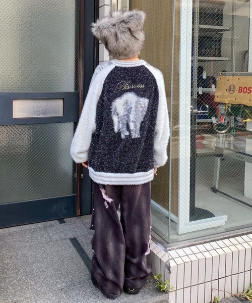 Candy Stripper（キャンディストリッパー）の「CAT FUR ハット（ハット・レディース・グレー/ベージュ・FREE）」の14枚目の写真