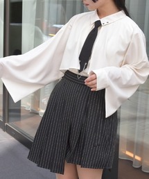 axes femme（アクシーズファム）の「タイ付オーバーケープ風ブラウス（シャツ/ブラウス・レディース）」