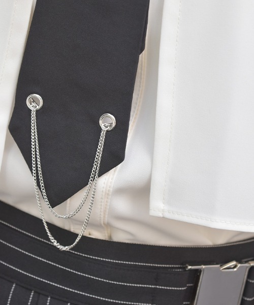 axes femme（アクシーズファム）の「タイ付オーバーケープ風ブラウス（シャツ/ブラウス・レディース・キナリ/ブラック/ブルーグリーン・FREE）」の10枚目の写真