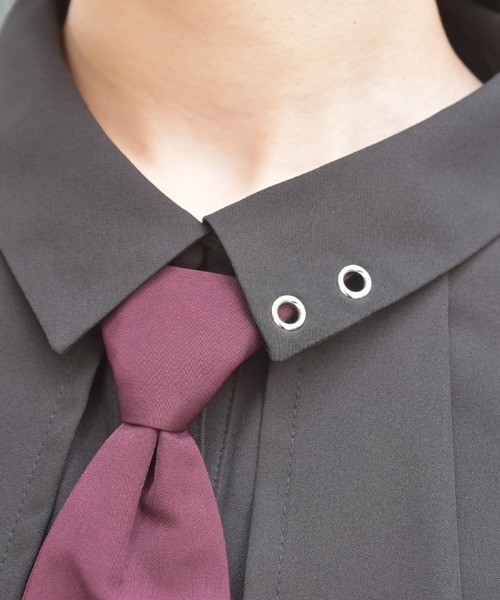 axes femme（アクシーズファム）の「タイ付オーバーケープ風ブラウス（シャツ/ブラウス・レディース・キナリ/ブラック/ブルーグリーン・FREE）」の13枚目の写真