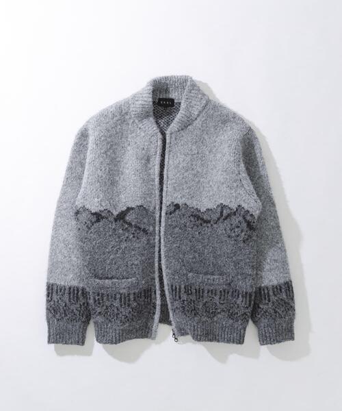 EKAL(エカル)の「TATESHINAカウチンニット(カーディガン/ボレロ・メンズ・ブラウン系その他/ベージュ系その他・MEDIUM/LARGE)」の2枚目の写真