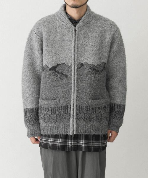 EKAL(エカル)の「TATESHINAカウチンニット(カーディガン/ボレロ・メンズ・ブラウン系その他/ベージュ系その他・MEDIUM/LARGE)」の8枚目の写真