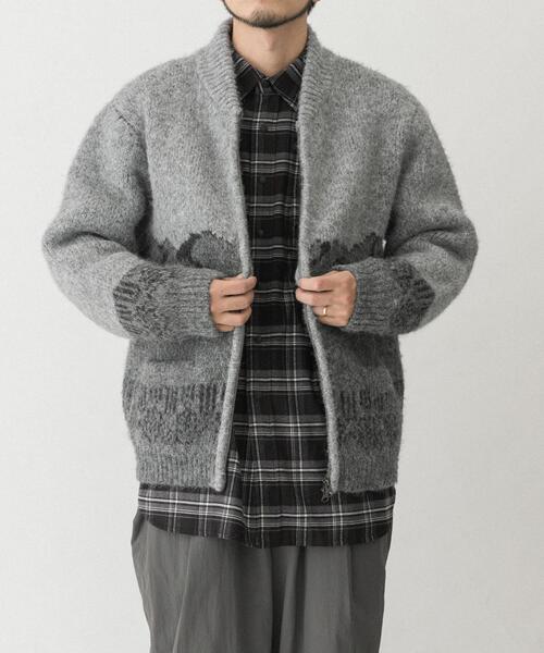 EKAL(エカル)の「TATESHINAカウチンニット(カーディガン/ボレロ・メンズ・ブラウン系その他/ベージュ系その他・MEDIUM/LARGE)」の9枚目の写真