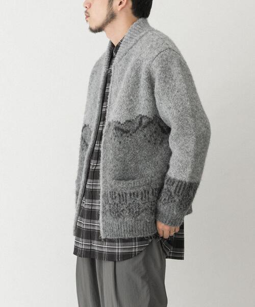 EKAL(エカル)の「TATESHINAカウチンニット(カーディガン/ボレロ・メンズ・ブラウン系その他/ベージュ系その他・MEDIUM/LARGE)」の10枚目の写真