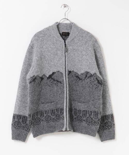 EKAL(エカル)の「TATESHINAカウチンニット(カーディガン/ボレロ・メンズ・ブラウン系その他/ベージュ系その他・MEDIUM/LARGE)」の15枚目の写真