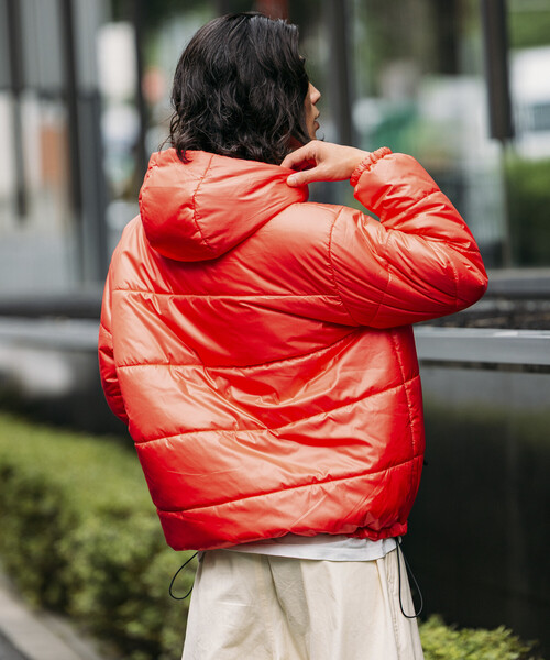 セール】限定展開 リバーシブル パディング フーディジャケット / 中綿