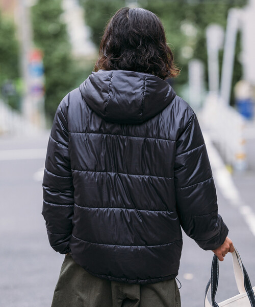 セール】限定展開 リバーシブル パディング フーディジャケット / 中綿