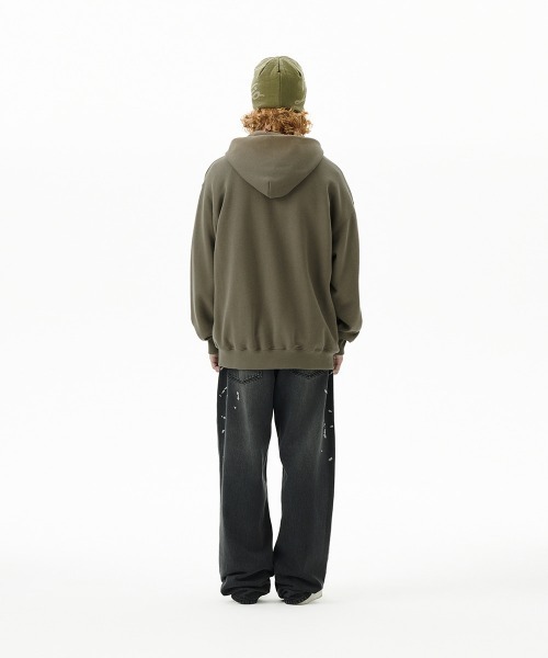 MAHAGRID(マハグリッド)の「『mahagrid/マハグリッド』 BUZZ KID HOODIE/バズキッドデザイン プルオーバーパーカー(パーカー・レディース・カーキ/チャコールグレー・L/M/S)」の12枚目の写真