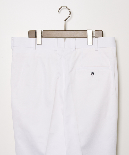 DESIGNWORKS(デザインワークス)の「【Fumiya Hirono/フミヤヒラノ】2インプリーツ スラックス Burlington(スラックス・メンズ・ホワイト/カーキ・36/38/40)」の10枚目の写真