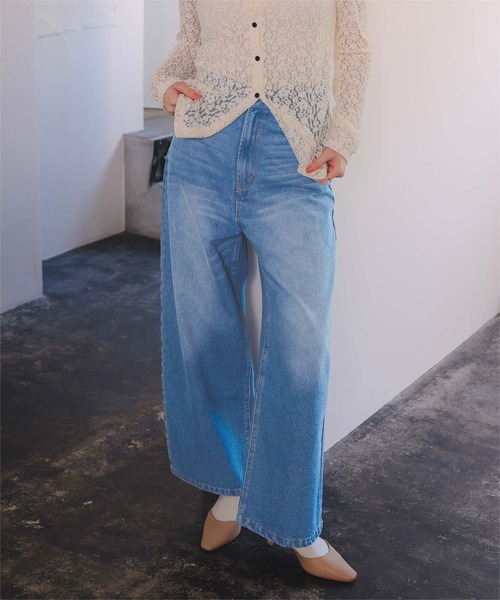 titivate(ティティベイト)の「ワイドルーズデニムパンツ(デニムパンツ・レディース・ブルー/インディゴブルー/ライトブルー・SP/S/M/L)」の12枚目の写真