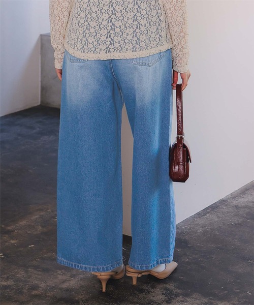 titivate(ティティベイト)の「ワイドルーズデニムパンツ(デニムパンツ・レディース・ブルー/インディゴブルー/ライトブルー・SP/S/M/L)」の13枚目の写真