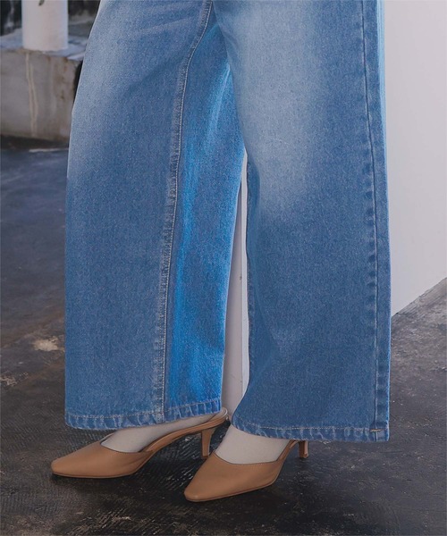titivate(ティティベイト)の「ワイドルーズデニムパンツ(デニムパンツ・レディース・ブルー/インディゴブルー/ライトブルー・SP/S/M/L)」の14枚目の写真