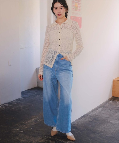 titivate(ティティベイト)の「ワイドルーズデニムパンツ(デニムパンツ・レディース・ブルー/インディゴブルー/ライトブルー・SP/S/M/L)」の16枚目の写真