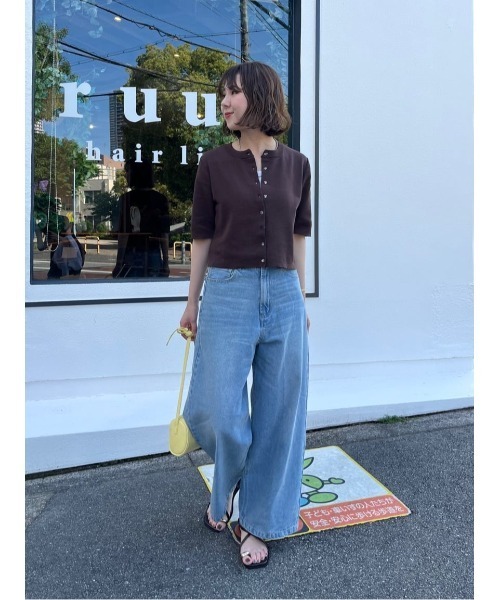 titivate(ティティベイト)の「ワイドルーズデニムパンツ(デニムパンツ・レディース・ブルー/インディゴブルー/ライトブルー・SP/S/M/L)」の13枚目の写真