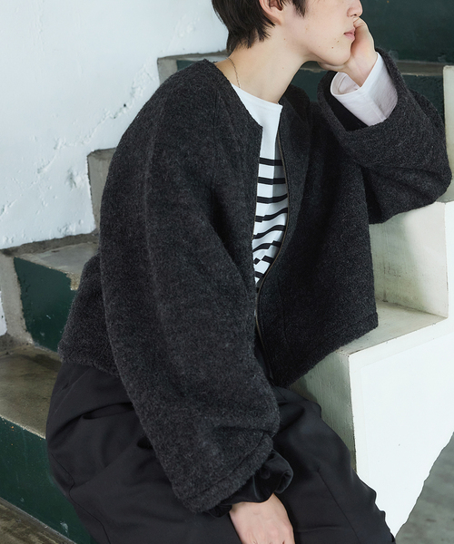 IENA(イエナ)の「BLACK ライナージャケット(その他アウター・レディース・グレー・FREE)」の8枚目の写真
