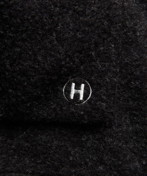 GOMME HOMME（ゴムオム）の「モッサジャージ　ビッグシャツジャケット（その他アウター・メンズ・ブラック/チャコールグレー・MEDIUM）」の6枚目の写真