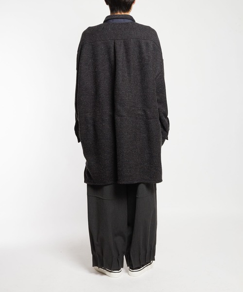GOMME HOMME（ゴムオム）の「モッサジャージ　ビッグシャツジャケット（その他アウター・メンズ・ブラック/チャコールグレー・MEDIUM）」の14枚目の写真
