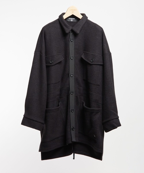 GOMME HOMME（ゴムオム）の「モッサジャージ　ビッグシャツジャケット（その他アウター・メンズ・ブラック/チャコールグレー・MEDIUM）」の7枚目の写真