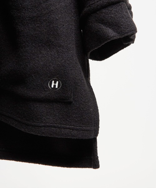 GOMME HOMME（ゴムオム）の「モッサジャージ　ビッグシャツジャケット（その他アウター・メンズ・ブラック/チャコールグレー・MEDIUM）」の10枚目の写真