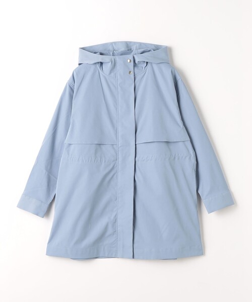 A DAY IN THE LIFE UNITED ARROWS(アデイインザライフユナイテッドアローズ)の「ツイル ドロスト フードコート ‐はっ水‐<A DAY IN THE LIFE>(その他アウター・レディース・ダークグレー/オフホワイト/ライトブルー・S/M)」の1枚目の写真